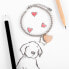 Фото #6 товара Двухцветный стальной браслет Собака и сердце LPS05AQI04