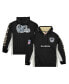 Фото #1 товара Men's Black Distressed Las Vegas Raiders Team OG 2.0 Anorak Vintage-Like Logo Quarter-Zip Windbreaker Jacket