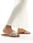 Фото #1 товара ALDO Elanaa padded flat sandals in bone embellished