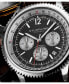 ფოტო #2 პროდუქტის Men's Monaco Black|Silver-tone Stainless Steel , Black Dial , 47mm Round Watch