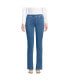 Фото #2 товара Women's Tall Starfish Mid Rise Knit Denim Straight Jeans