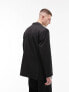 Фото #9 товара Topman oversized double breasted blazer in black