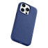 Фото #12 товара Чехол из натуральной кожи для iPhone 14 Pro Max ICARER значек MagSafe Натуральная кожа голубого цвета