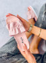 Фото #3 товара Шлепанцы женские с оборками розовые 38862 PINK, бренд obuwie damskie