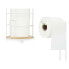 Держатель для туалетной бумаги Белый Металл Бамбук 16,5 x 63,5 x 16,5 cm (4 штук)