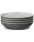 Фото #1 товара Elements Collection Stoneware Pasta Bowls, Set of 4