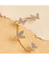 Women's Gold Embellished Butterfly Ear cuff Earrings