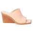 Фото #1 товара Matisse Lillie Open Toe Wedge Pumps Womens Pink Casual Sandals LILLIE-685