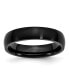 Фото #1 товара Stainless Steel Brushed Black IP-plated 5mm Band Ring