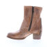 Bed Stu Iris F393015 Womens Brown Leather Zipper Casual Dress Boots