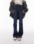 Topshop high rise Jamie Flare jeans in rich blue