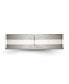 ფოტო #3 პროდუქტის Titanium Sterling Silver Inlay Flat Wedding Band Ring