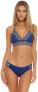 Фото #1 товара Becca by Rebecca Virtue Women's Avery Banded Halter Bikini Top Marina D