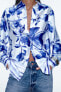 Фото #2 товара Рубашка из ткани с цветочным принтом ZARA