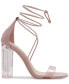 Фото #6 товара Women's Onardonia Strappy Lace-Up Block-Heel Dress Sandal