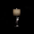 Настольная лампа DKD Home Decor Чёрный Серебряный полиэстер Акрил Смола 220 V 60 W (33 x 33 x 74 cm)