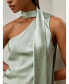 ფოტო #5 პროდუქტის Women's One-shoulder Top With Tassel Scarf for Women