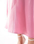 & Other Stories satin midi skirt with panel detail in pink