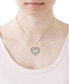ფოტო #2 პროდუქტის Tanzanite (7/8 ct. t.w.) & Diamond (1/10 ct. t.w.) Heart 18" Pendant Necklace in 10k Gold