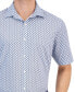 Фото #3 товара Men's Regular-Fit Stretch Chevron Geo-Print Button-Down Shirt, Created for Macy's