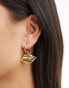 Фото #1 товара Mango lip shape earrings in gold