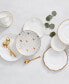 Trianna 4-Pc. Place Setting with Gold Salad Plate