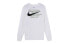 Фото #2 товара Nike 双钩圆领长袖T恤 男款 白色 / Футболка Nike T CK2260-100