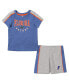 Фото #2 товара Infant Boys and Girls Royal, Heather Gray Florida Gators Norman T-shirt and Shorts Set