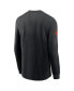 Фото #2 товара Men's Black Cincinnati Bengals Sideline Performance Long Sleeve T-Shirt