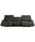 Фото #4 товара Sebaston 3-Pc. Fabric Sofa with 2 Power Motion Recliners, Created for Macy's