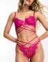 Фото #6 товара ASOS DESIGN Laylani strappy thong in cerise