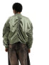 Calvin Klein Jeans satin badge logo bomber jacket in olive