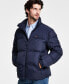 Фото #1 товара Men's Mixed-Media Puffer Jacket