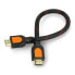 Фото #1 товара HDMI cable - black braided - 0.3 m