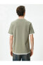 Фото #15 товара 4sam10271hk 876 Haki Erkek Jersey Kısa Kollu Basic T-shirt