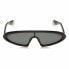 Фото #10 товара женские солнцезащитные очки маска черные Polaroid 6074-S-807-99 (99 mm)