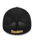 Фото #2 товара Men's Gray Pittsburgh Steelers Pipe 39THIRTY Flex Hat
