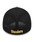 Головной убор New Era мужской серый Pittsburgh Steelers Pipe 39THIRTY Flex Hat Серый, M/L - фото #2