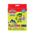 Фото #1 товара Фломастеры Play-Doh 12 цветов 5 мм, в коробке из бумаги