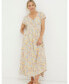 ფოტო #1 პროდუქტის Women's Rae Linen Blend Midi Dress