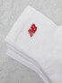 Фото #5 товара New Balance red logo mid sock 3 pack in white