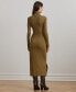 ფოტო #2 პროდუქტის Women's Tie-Front Turtleneck Dress