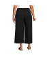 Фото #2 товара Women's Plus Size Sport Knit Elastic Waist Wide Leg Crop Pants