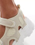 Фото #2 товара Truffle Collection super chunky sports sandals in beige