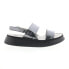 Фото #1 товара Fly London Cura CURA318FLY-007 Womens Gray Leather Strap Sandals Shoes