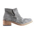 Diba True Casp Ian Square Toe Pull On Booties Womens Grey Casual Boots 69511-021