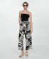 Фото #6 товара Women's Bow Printed Pants