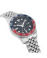 ფოტო #3 პროდუქტის Men's Silver-Tone Stainless Steel Bracelet Watch 43mm