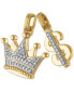 ფოტო #3 პროდუქტის 2-Pc. Set Cubic Zirconia Crown and Dollar Sign Pendants in 14k Gold-Plated Sterling Silver, Created for Macy's