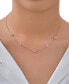 Women's Sterling Silver Lucky Charm Station Necklace